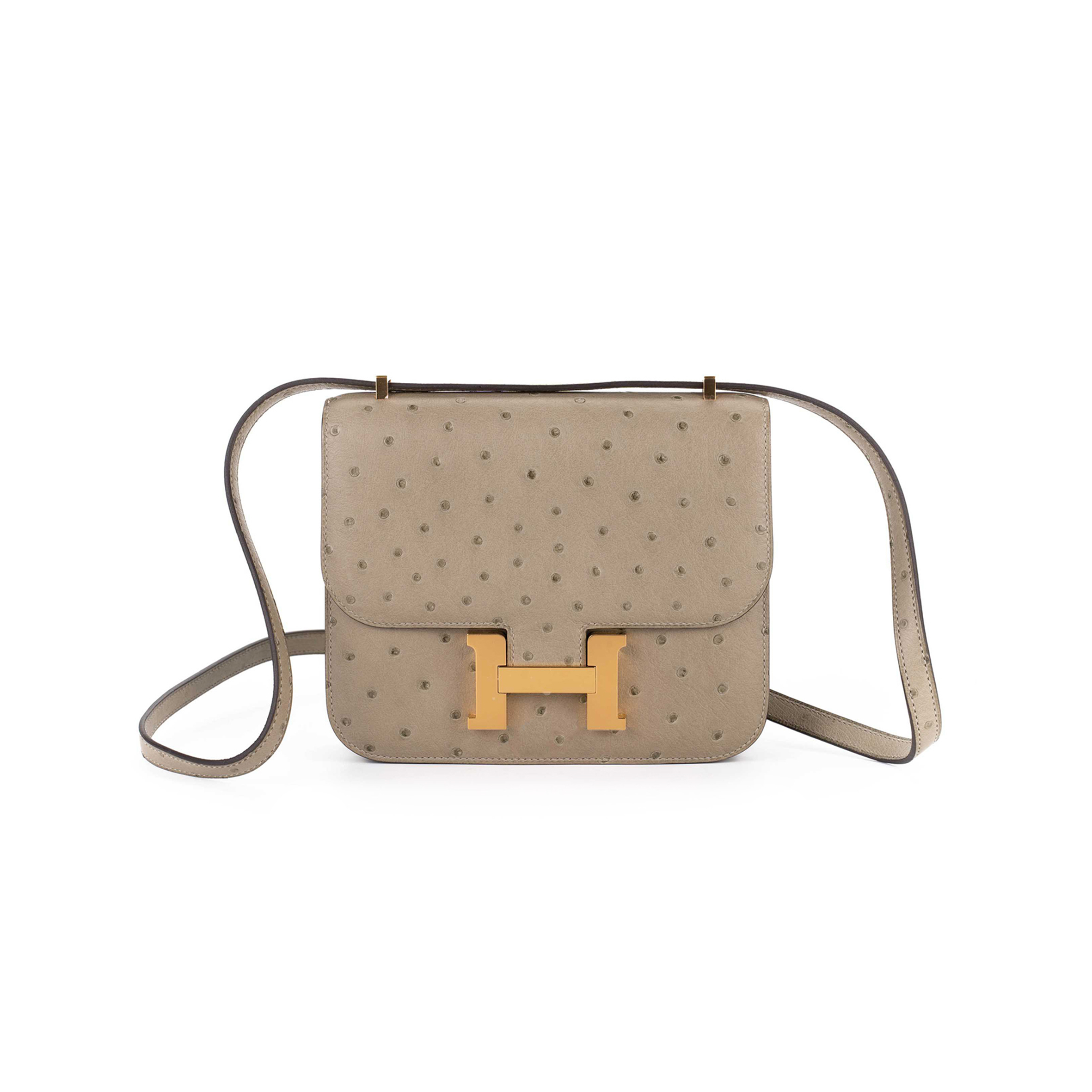 HERMES  MASTER CONSTANCE MINI 18 GRIS TOURTERELLE H083987CC81(19*15*4cm)